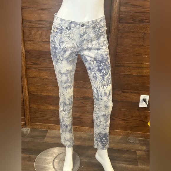 Parasuco Denim - Parasuco. Snakeskin look. 29 x 32. Stretch. Women's Blue Patterned Jeans